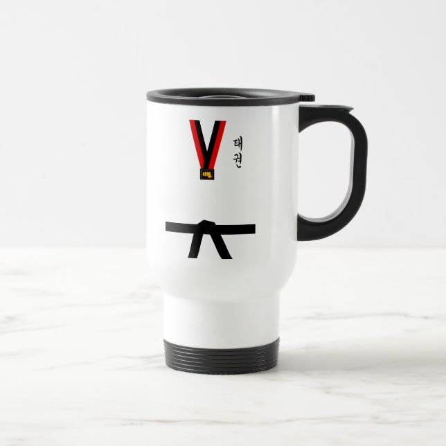 Taekwondo Uniform Travel Mug (Right)