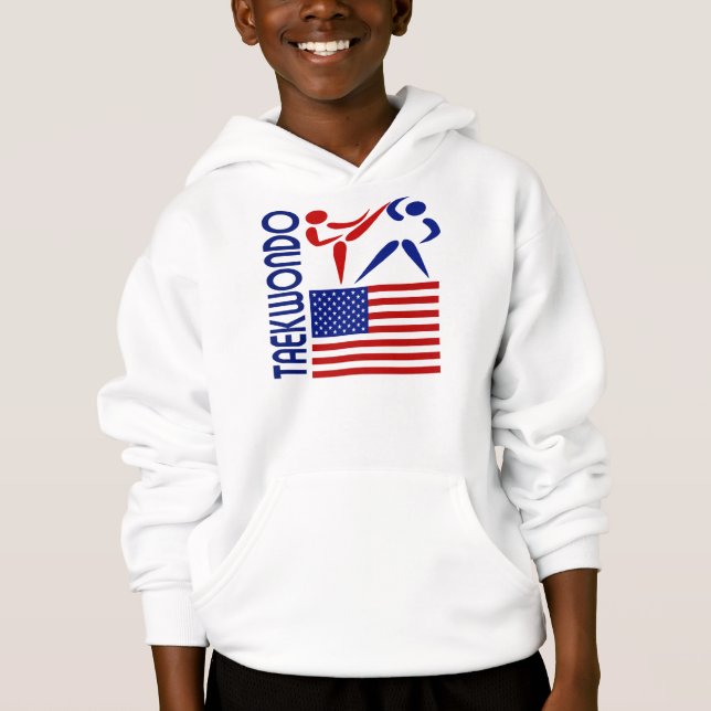 Taekwondo United States Hoodie (Front)