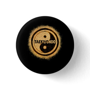 Taekwondo Yin Yang Chinese Tae Kwon Do Duality Mar Button