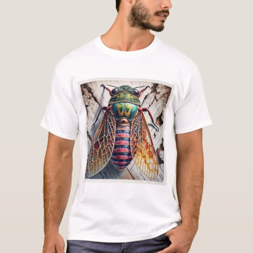 Taeniotes Beetle 030724IREF115 _ Watercolor T_Shirt