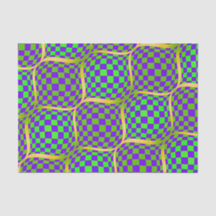 Taffi Purple & Green Ribbon Tissue Paper