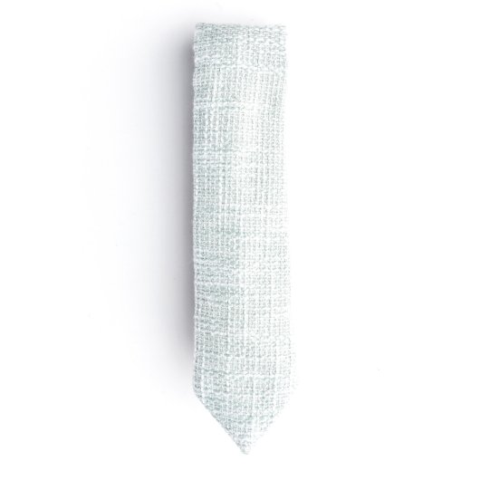 Taffy Necktie with Hand Stamped Leather Tie Stay (Front)
