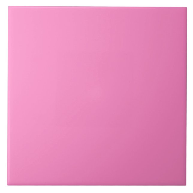 Taffy Pink Ceramic Tile. Tile (Front)