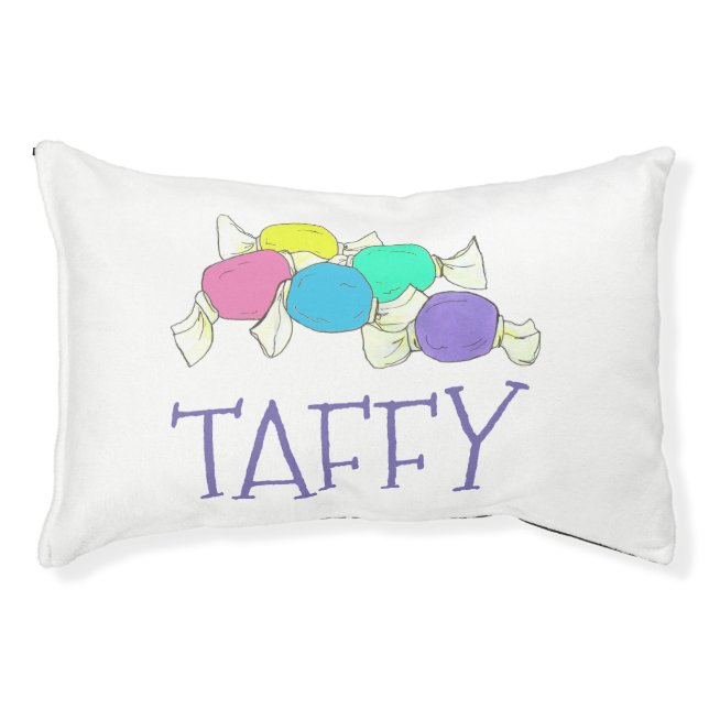 Taffy the Dog Boardwalk Salt Water Candy Beach Pet Bed (Front)