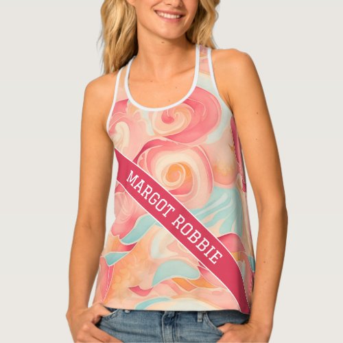 Taffy Watercolor Colorful Personalized Pattern Tank Top