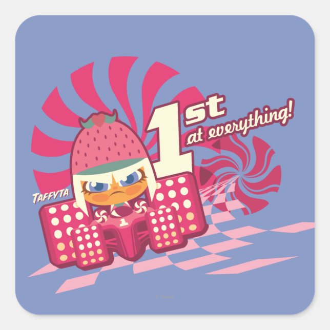 Taffyta: 1st at Everything! Square Sticker (Front)