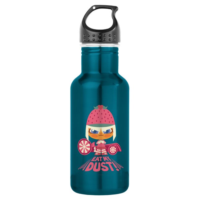 Taffyta: Eat My Dust Stainless Steel Water Bottle (Front)
