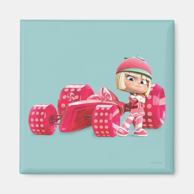 Taffyta Posing with Car Magnet (Front)