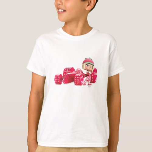 Taffyta Posing with Car T_Shirt
