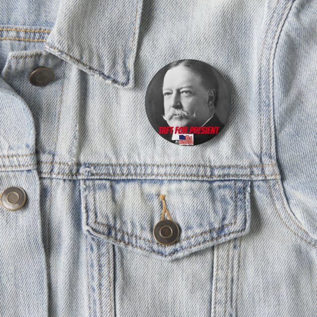 Taft For President Button (In Situ)