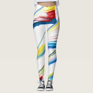 Tag Along 3 Wild Striped Abstract Leggings