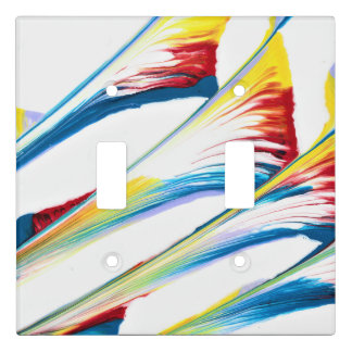 Tag Along 3 Wild Striped Abstract Switch Plate