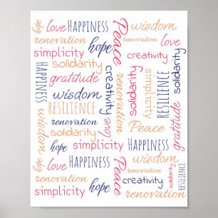 Tag cloud Positive words Best Seller Poster