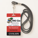 TAG Con 2020 - Red Quadrant - Civilian Badge