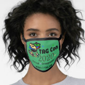 TAG Con 2020 Virtual GREEN QUADRANT Face Mask (Worn Her)