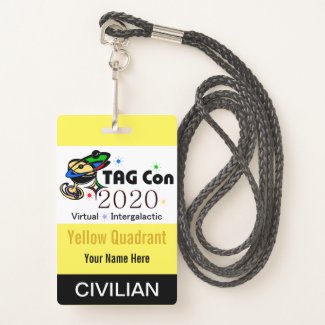 TAG Con 2020 - Yellow Quadrant - Civilian Badge
