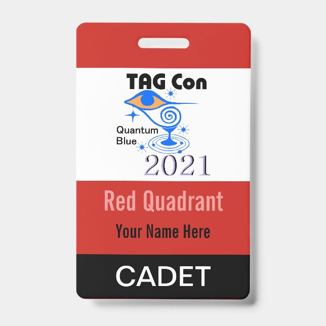 TAG Con 2021 - Red Quadrant - Cadet Badge (Front)