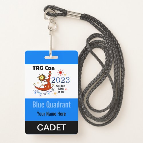 TAG Con 2023 _ Blue Quadrant _ Cadet Badge