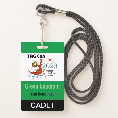 TAG Con 2023 _ Green Quadrant _ Cadet Badge