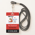 TAG Con 2023 - Red Quadrant - Civilian Badge