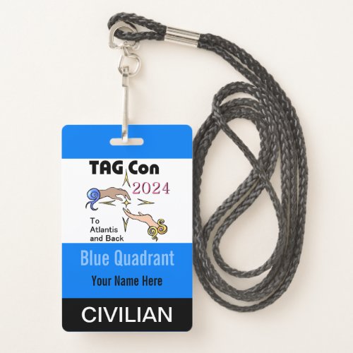 TAG Con 2024 _ Blue Quadrant _ Civilian Badge