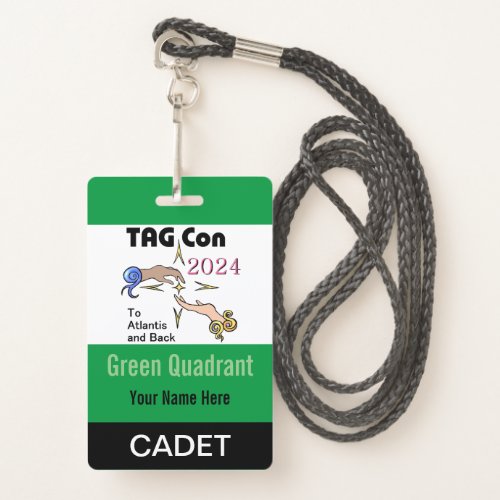 TAG Con 2024 _ Green Quadrant _ Cadet Badge