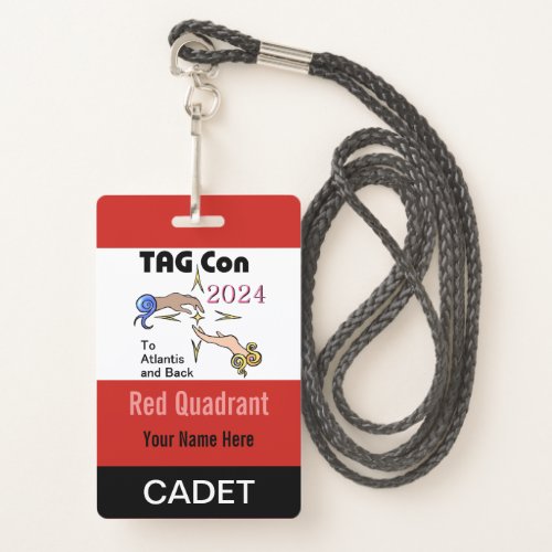 TAG Con 2024 _ Red Quadrant _ Cadet Badge