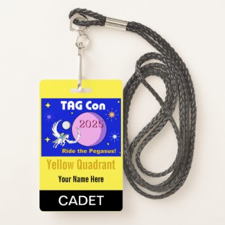 TAG Con 2025 - Yellow Quadrant - Cadet Badge
