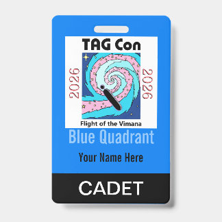 TAG Con 2026 - Blue Quadrant - Cadet Badge