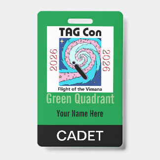 TAG Con 2026 - Green Quadrant - Cadet Badge