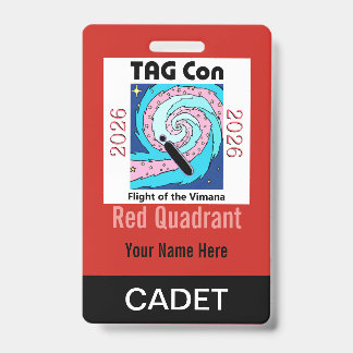 TAG Con 2026 - Red Quadrant - Cadet Badge