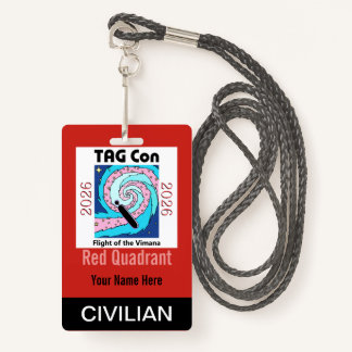 TAG Con 2026 - Red Quadrant - Civilian Badge