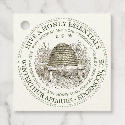 Tag for Honey Gift Baskets and Tote Bags Hive 