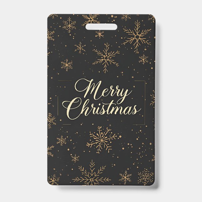 Tag-Merry Christmas Badge (Front)