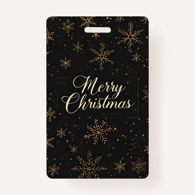 Tag-Merry Christmas Badge (Back)