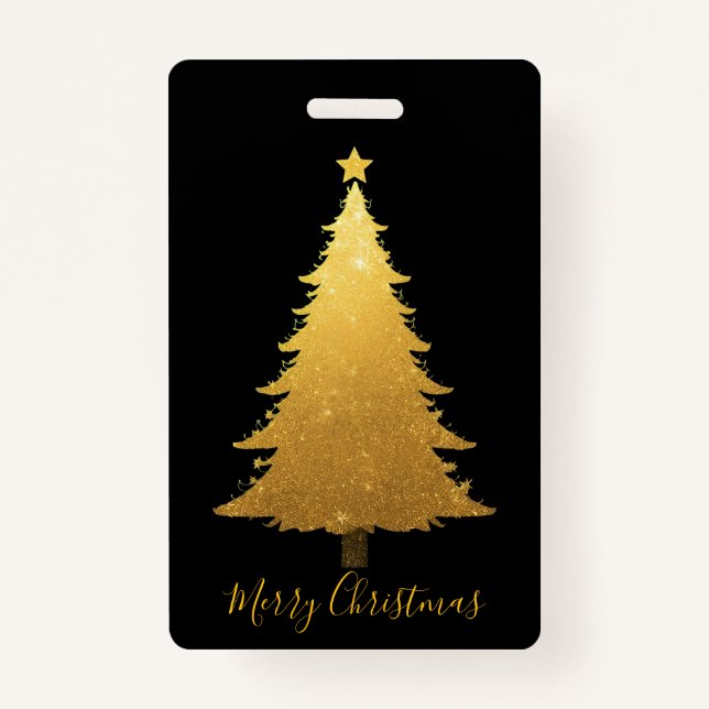 Tag-Merry Christmas Badge (Back)