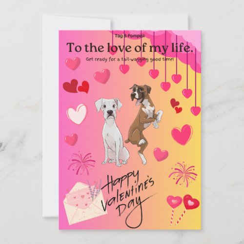 Tag  Pompeiis Valentines Day Greeting Card