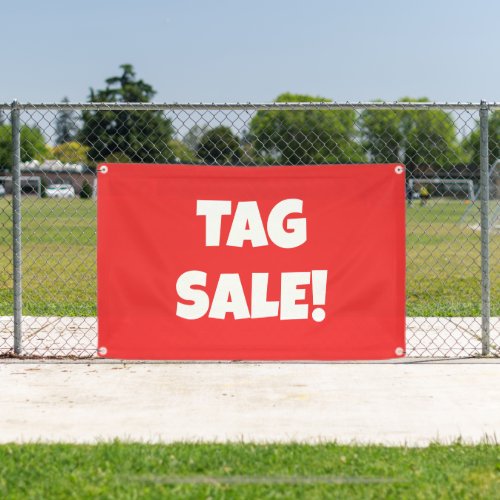 Tag Sale Bright Banner