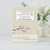TAG Stylist Cherry Blossoms Notecards (pearl) (Standing Front)