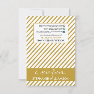 TAG Stylist Personalized Notecards (gold)