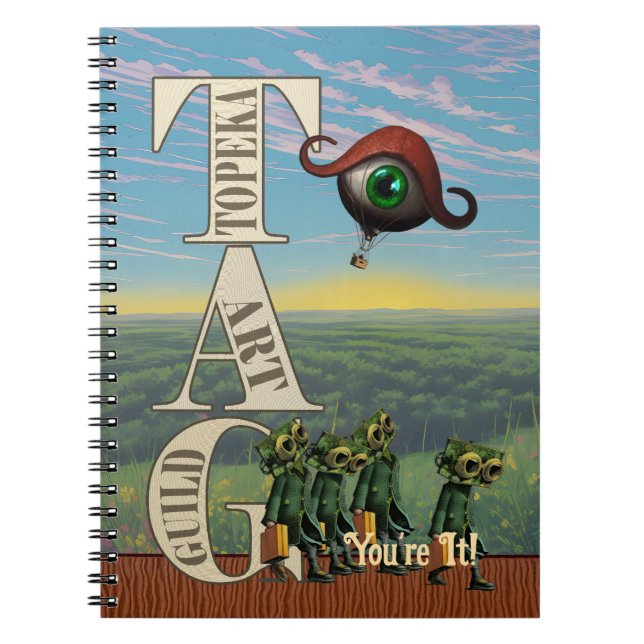 TAG You're it .  Classic  Playing Cards Notebook (Front)