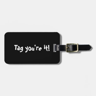 Tag you're it! Personalized Monogram Luggage Tag
