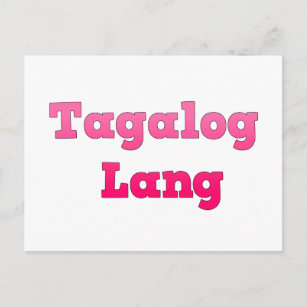 Tagalog Lang Postcard