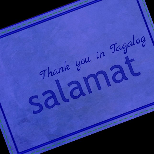 Tagalog Letterpress Thank You Card (Creator Uploaded)