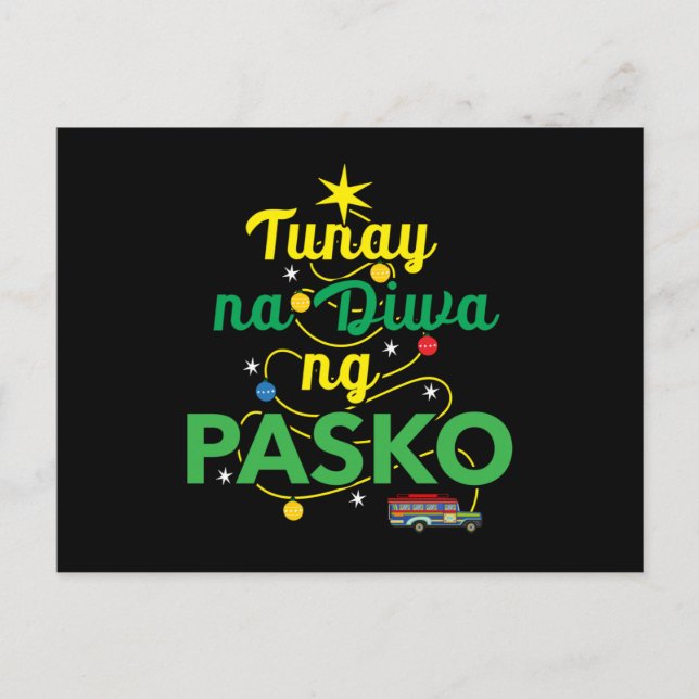 Tagalog Philippines Spirit of Christmas Postcard (Front)