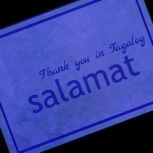 Tagalog Thank You Card