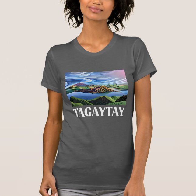 Tagaytay and Taal Volcano T-Shirt (Front)