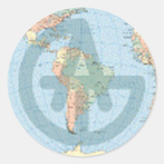 TAGG_GLOBE - Customized Classic Round Sticker