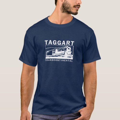 Taggart Transcontinental  White Logo T_Shirt