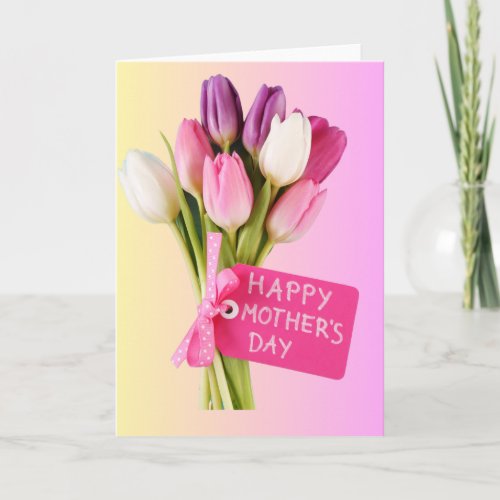 Tagged Bouquet Mothers Day Card